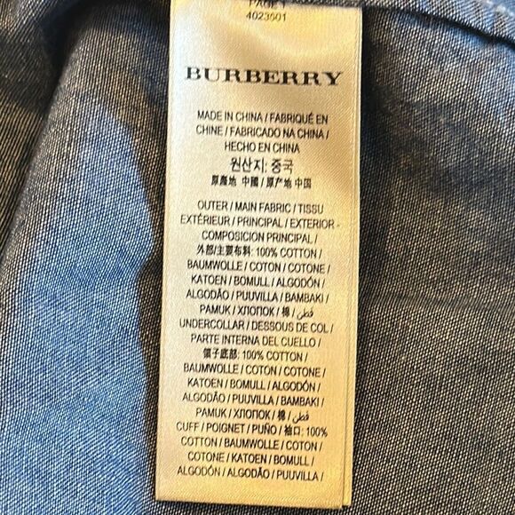 BURBERRY BRIT Women's Denim Button Down Shirt Size S - Picture 5 of 7